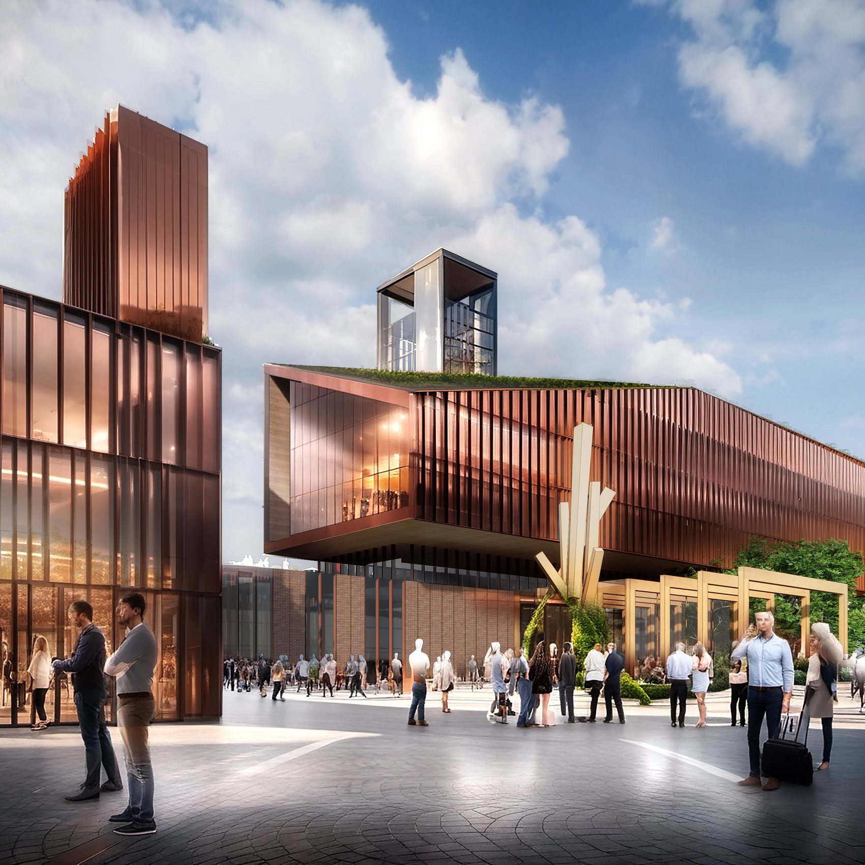 Kenwood Commons plaza, indicative rendering